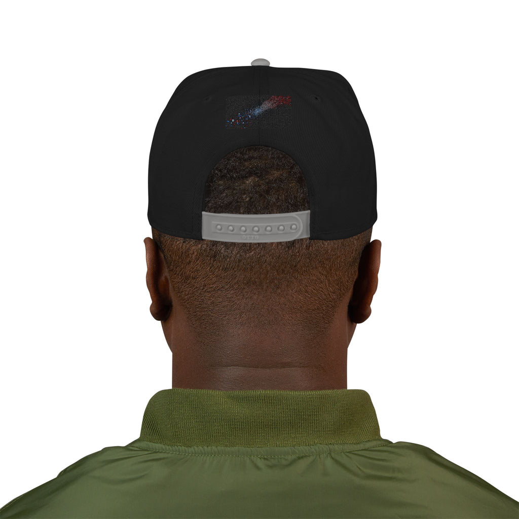 Galaxy Embroidered Snapback Hat — Space Nebula Neon Cyber Cap