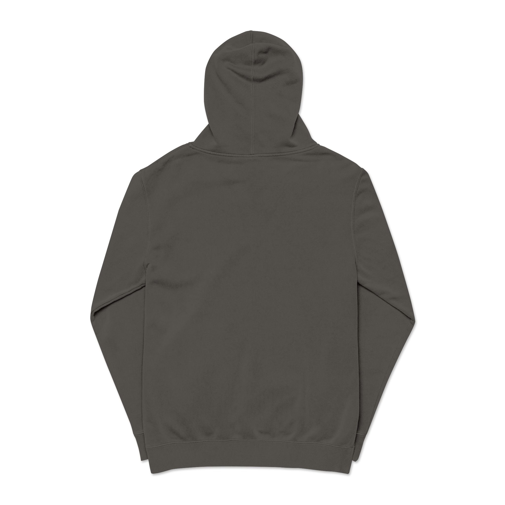 Pigment-Dyed Hoodie — Retro Blue Cassette Neon Cyberpunk Pullover