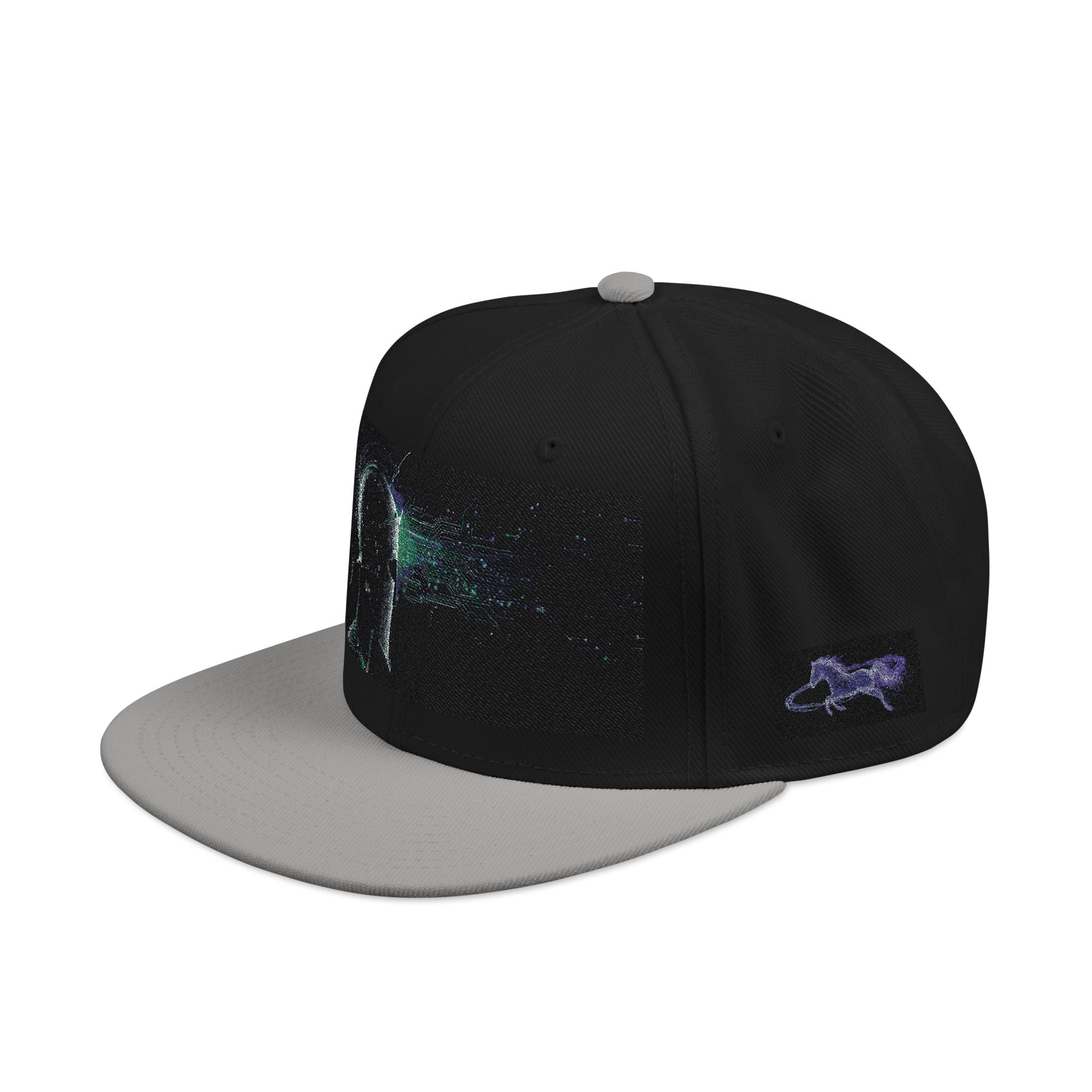 Galaxy Embroidered Snapback Hat — Space Nebula Neon Cyber Cap