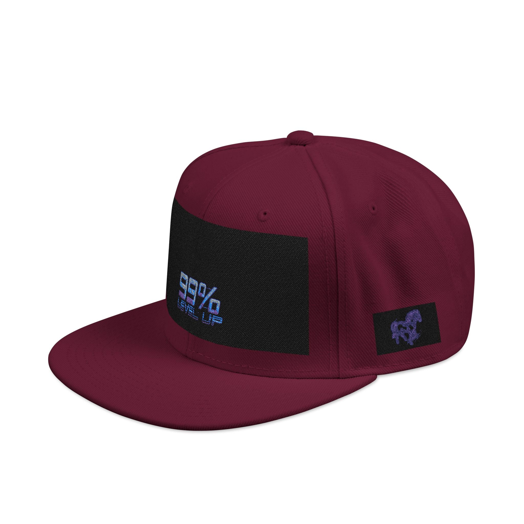 Neon Grid Snapback — Cyberpunk Embroidered Street Cap