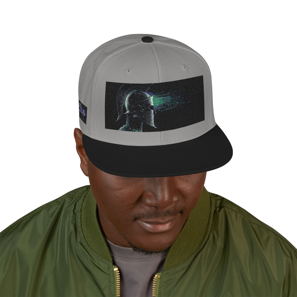 Galaxy Embroidered Snapback Hat — Space Nebula Neon Cyber Cap