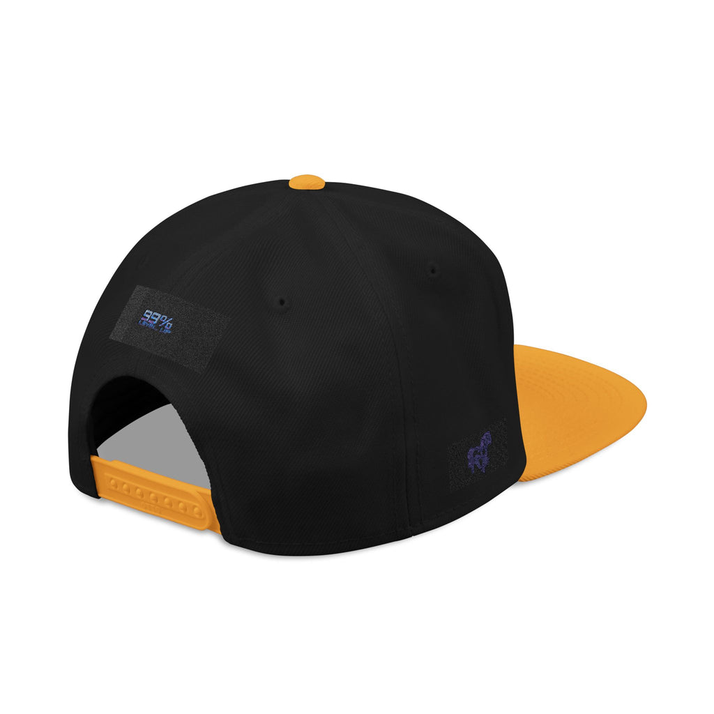 Neon Grid Snapback — Cyberpunk Embroidered Street Cap