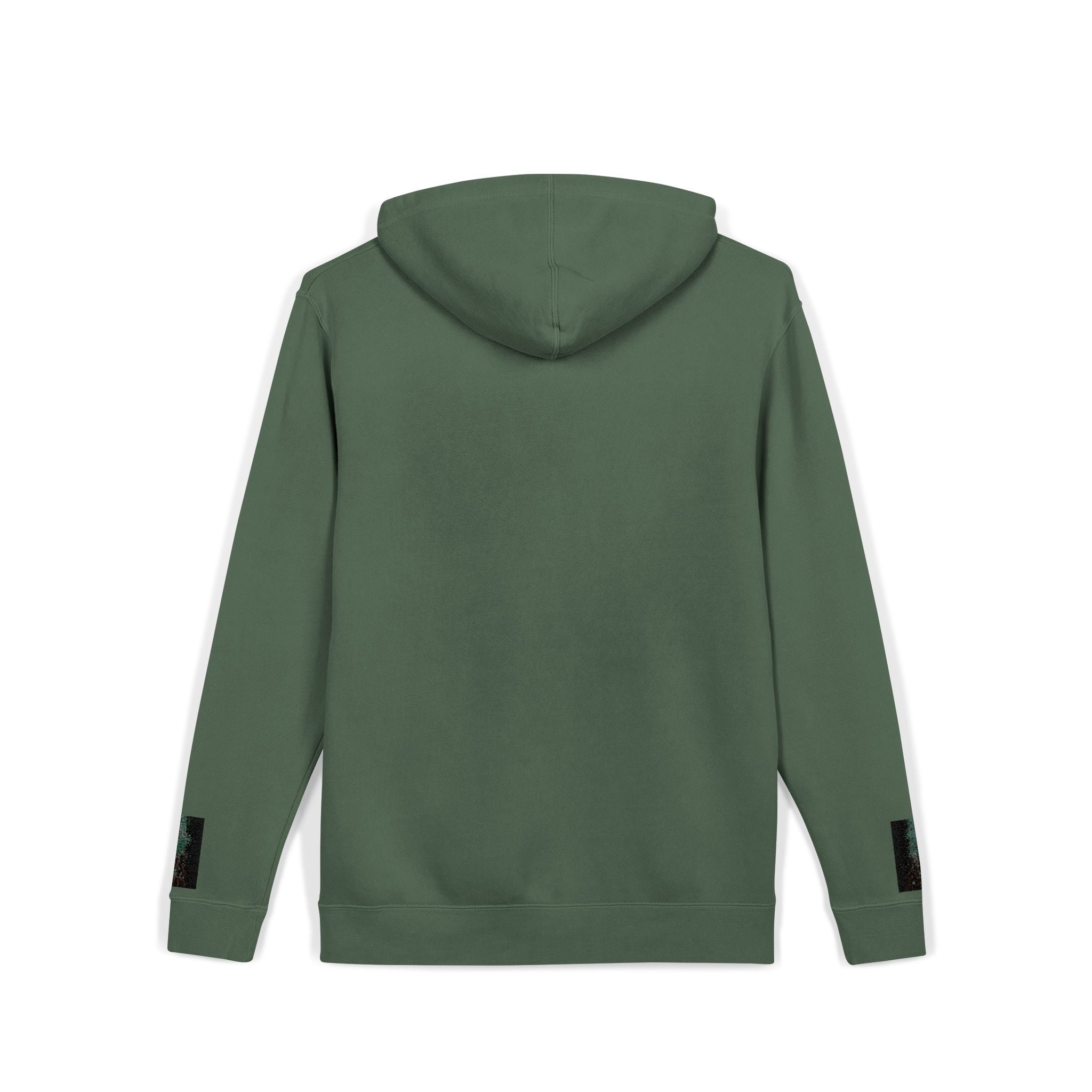 Pigment-Dyed Hoodie — Retro Blue Cassette Neon Cyberpunk Pullover