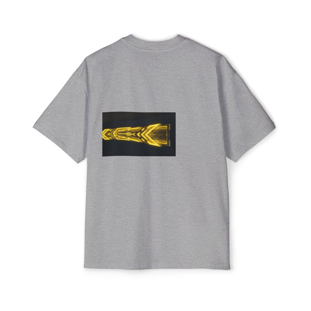Glitch Override Tee — Futuristic Cyber Graphic Oversized T-Shirt