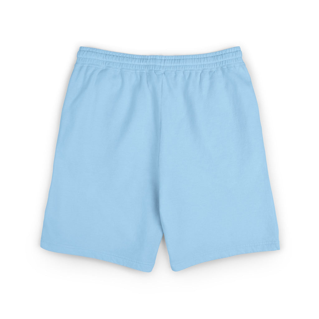 Ski Racer Fleece Sweat Shorts — Retro Neon Skiing Graphic