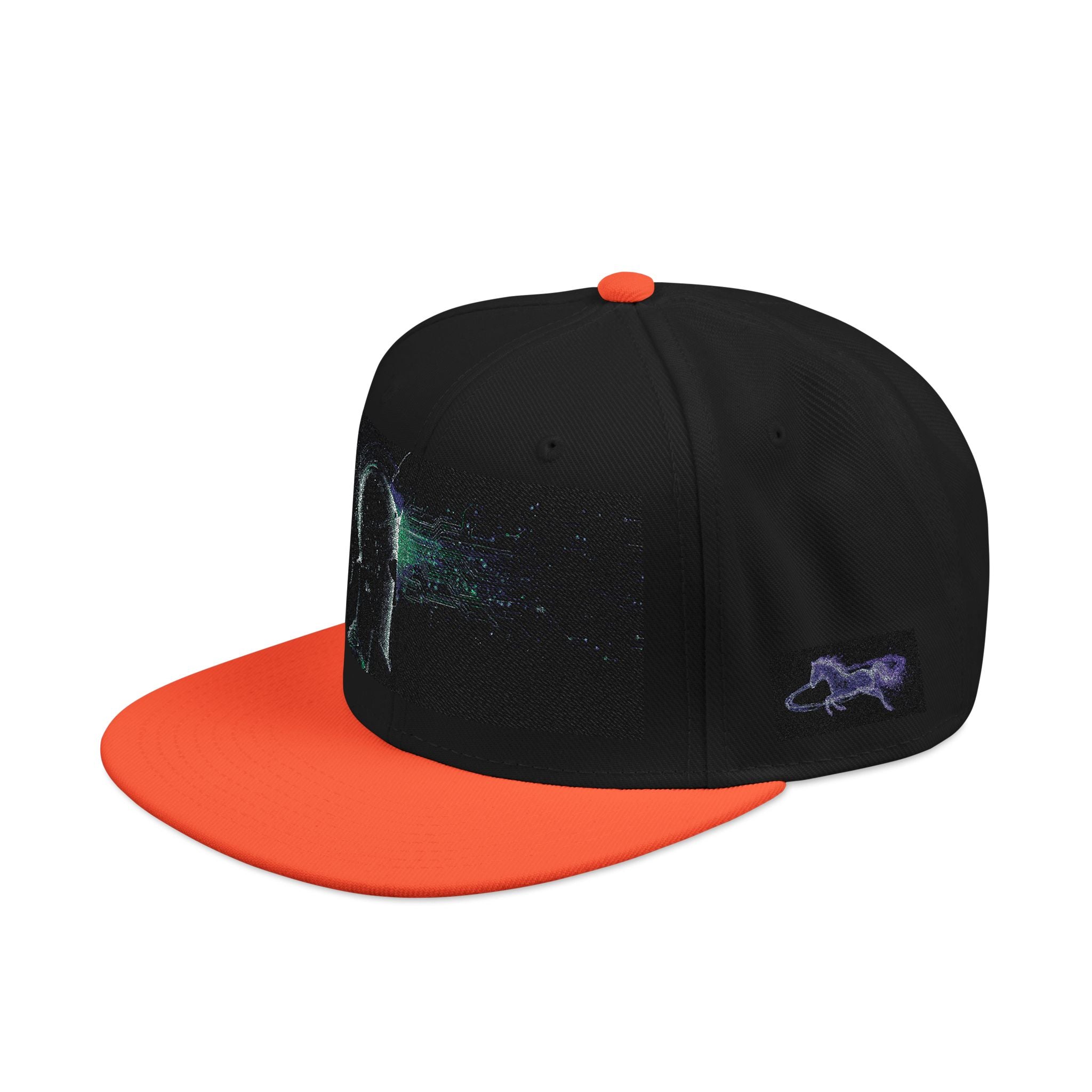Galaxy Embroidered Snapback Hat — Space Nebula Neon Cyber Cap
