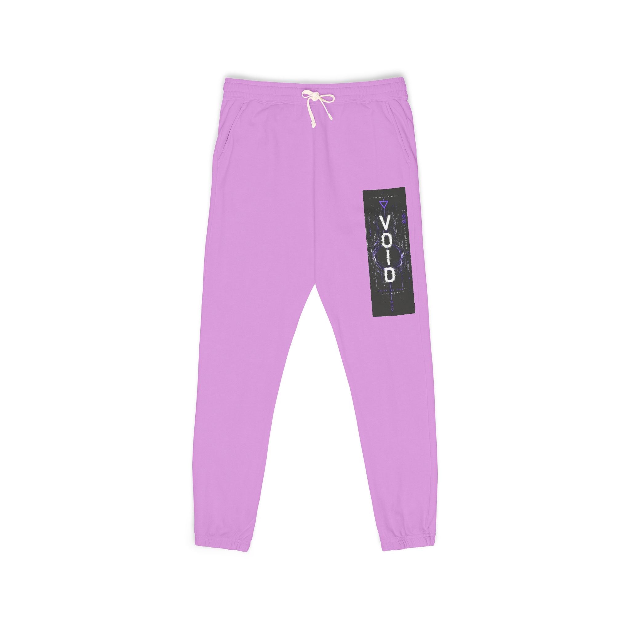 Void Graphic Sweatpants – Relaxed Garment-Dyed Fleece Joggers