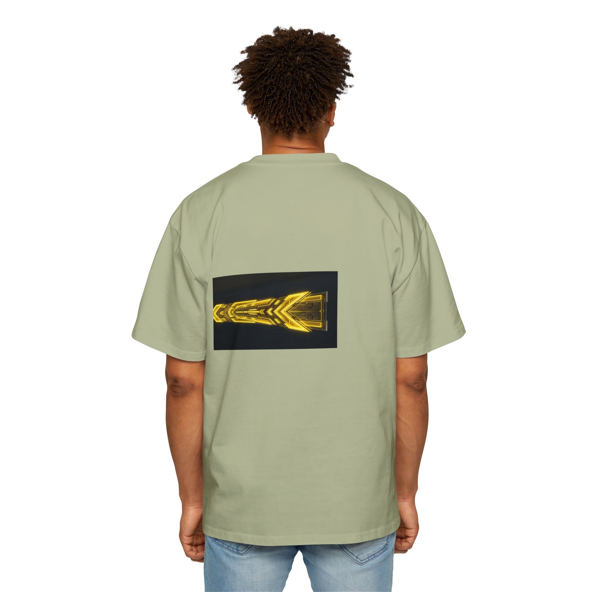 Glitch Override Tee — Futuristic Cyber Graphic Oversized T-Shirt
