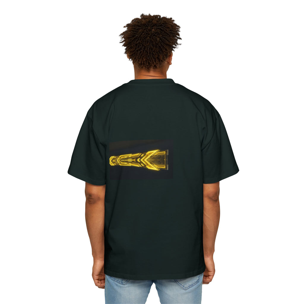 Glitch Override Tee — Futuristic Cyber Graphic Oversized T-Shirt