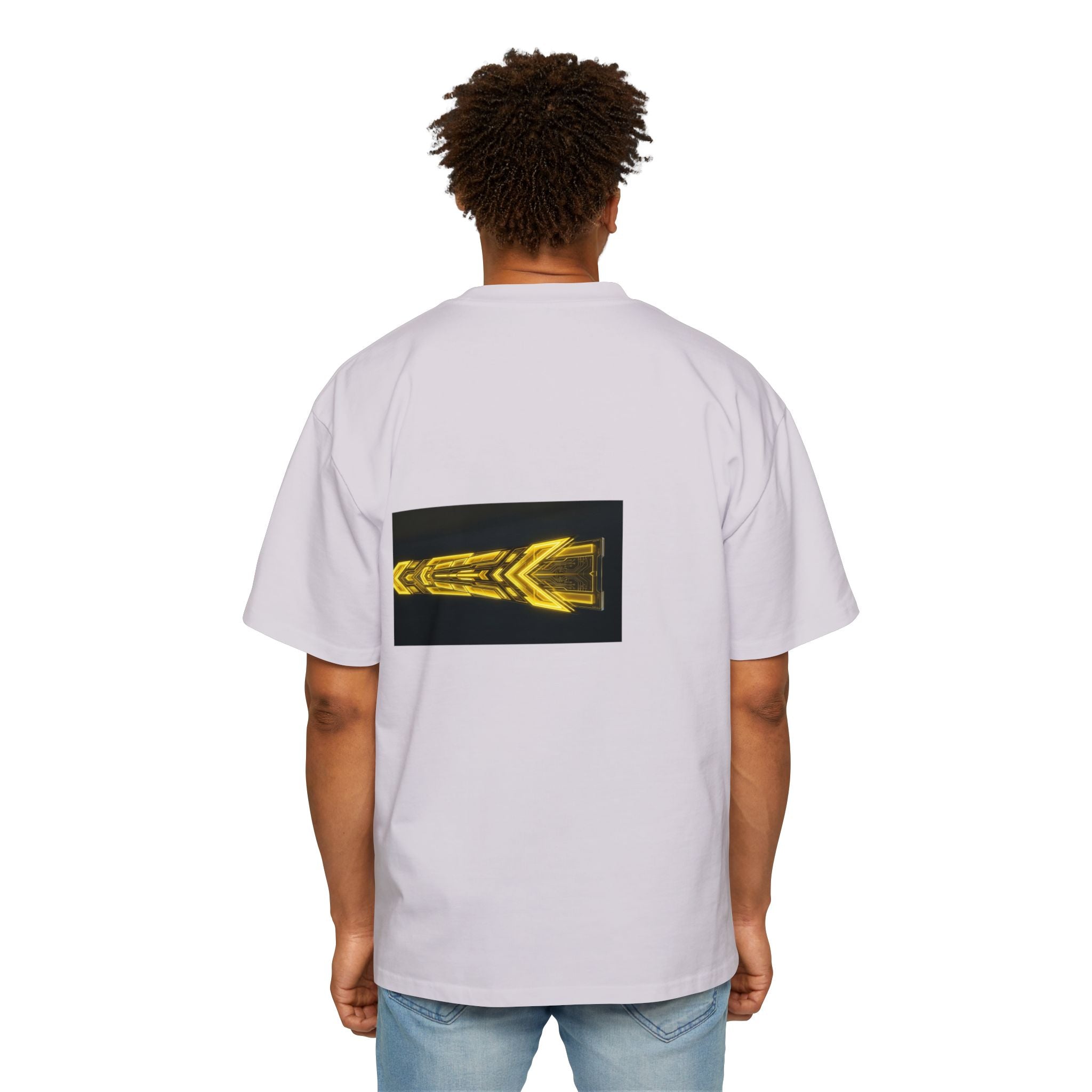 Glitch Override Tee — Futuristic Cyber Graphic Oversized T-Shirt