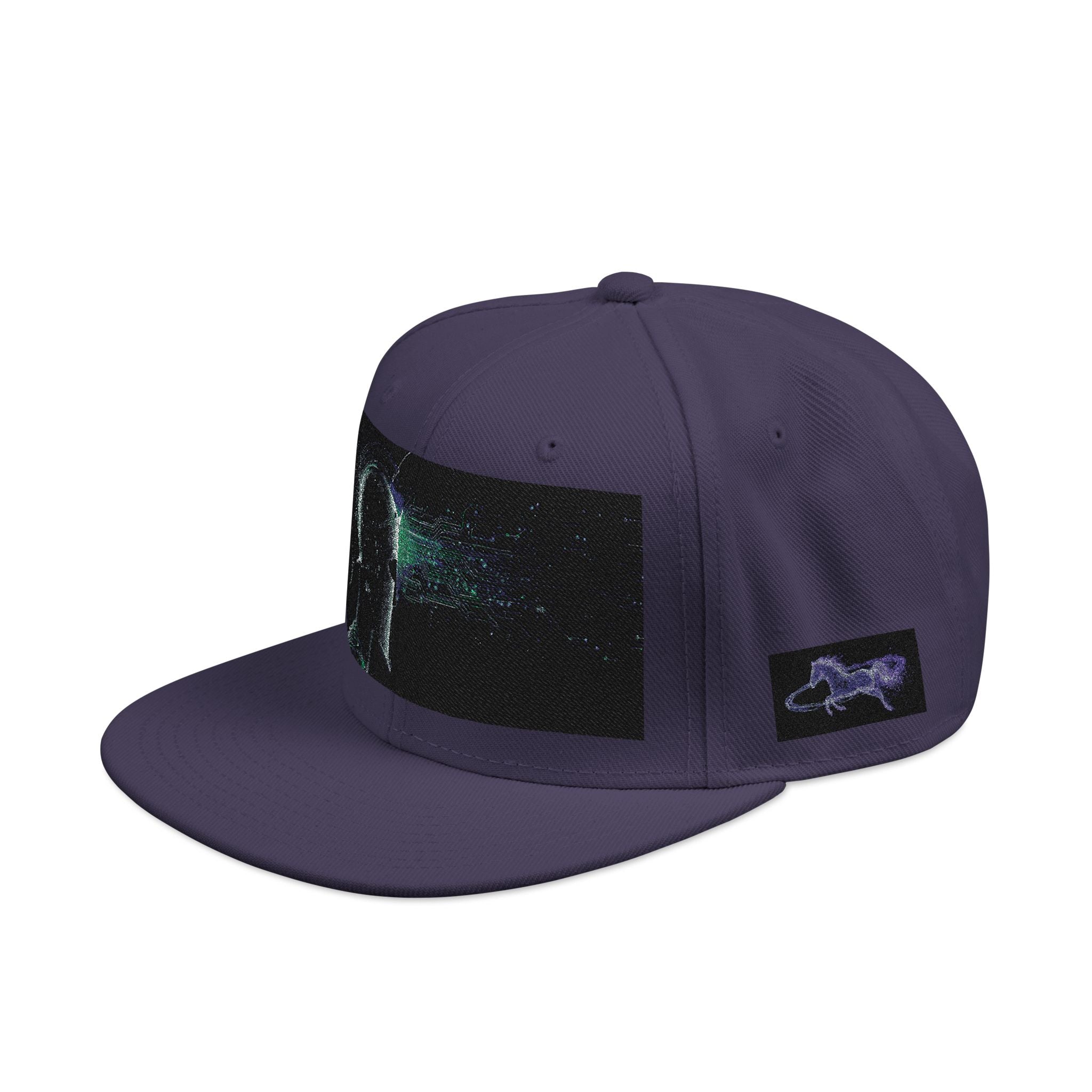 Galaxy Embroidered Snapback Hat — Space Nebula Neon Cyber Cap