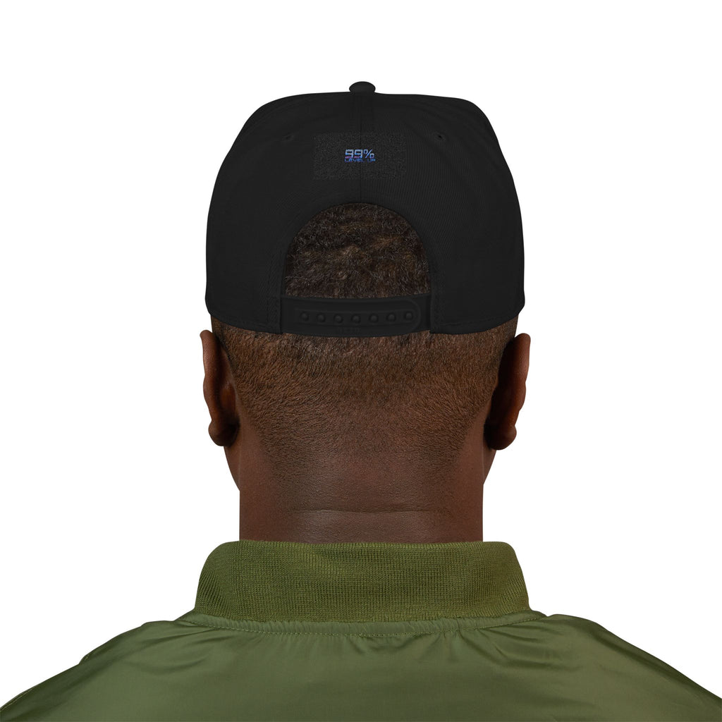 Neon Grid Snapback — Cyberpunk Embroidered Street Cap