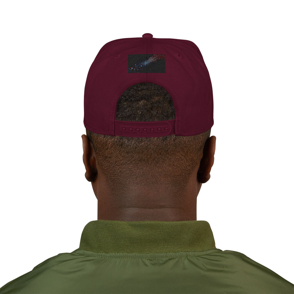 Galaxy Embroidered Snapback Hat — Space Nebula Neon Cyber Cap