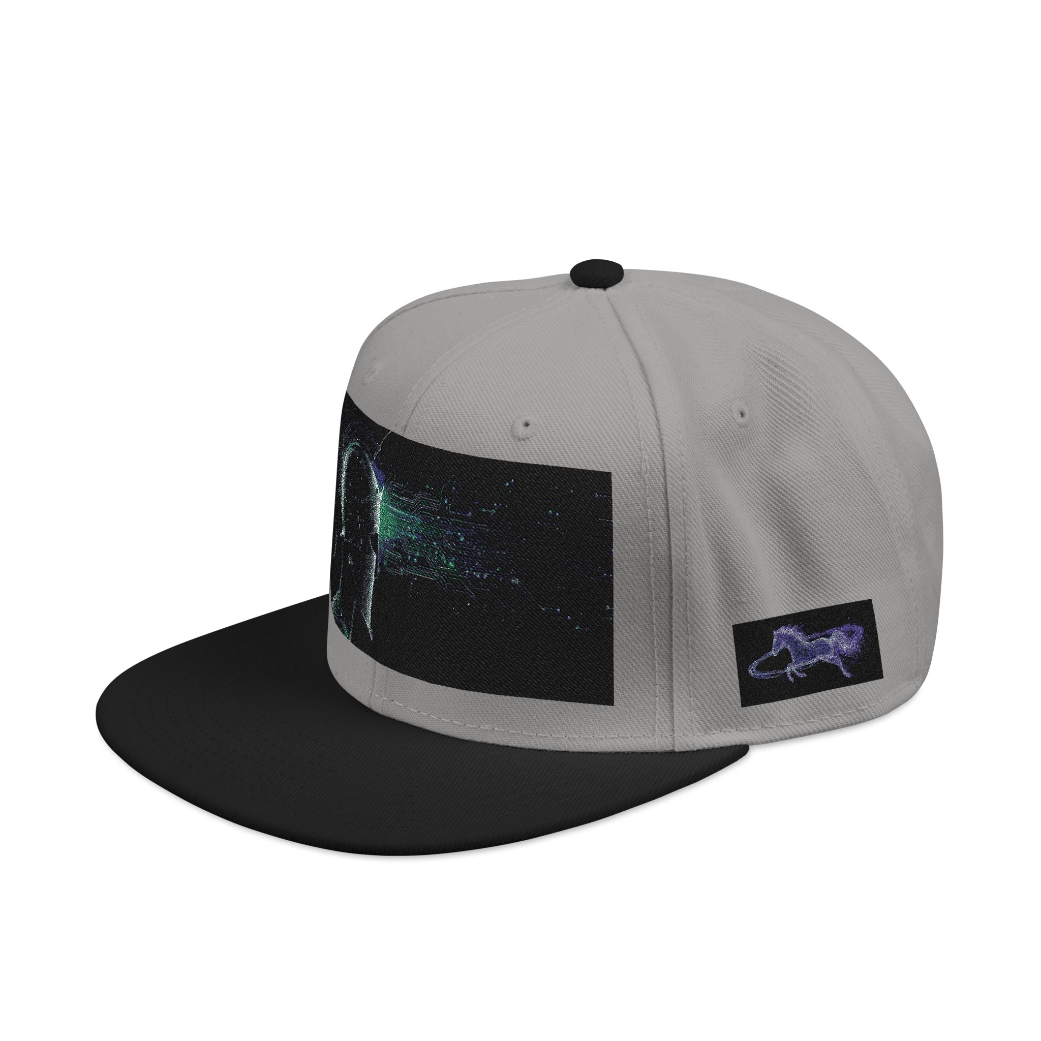 Galaxy Embroidered Snapback Hat — Space Nebula Neon Cyber Cap