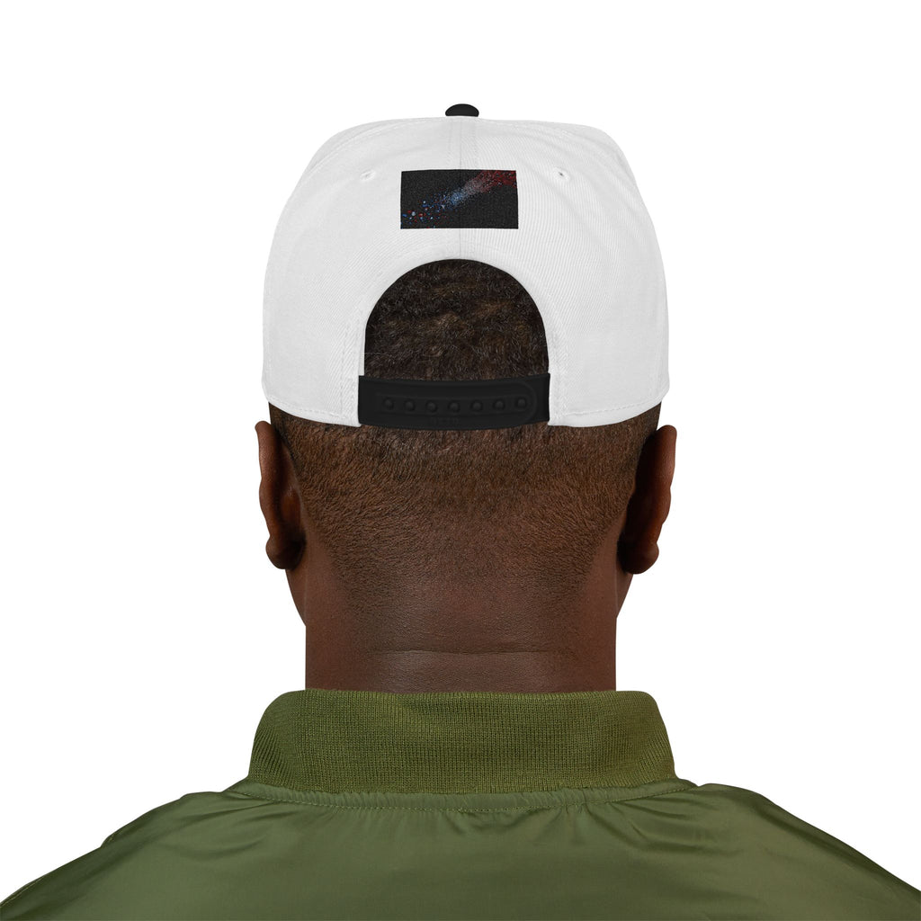 Galaxy Embroidered Snapback Hat — Space Nebula Neon Cyber Cap