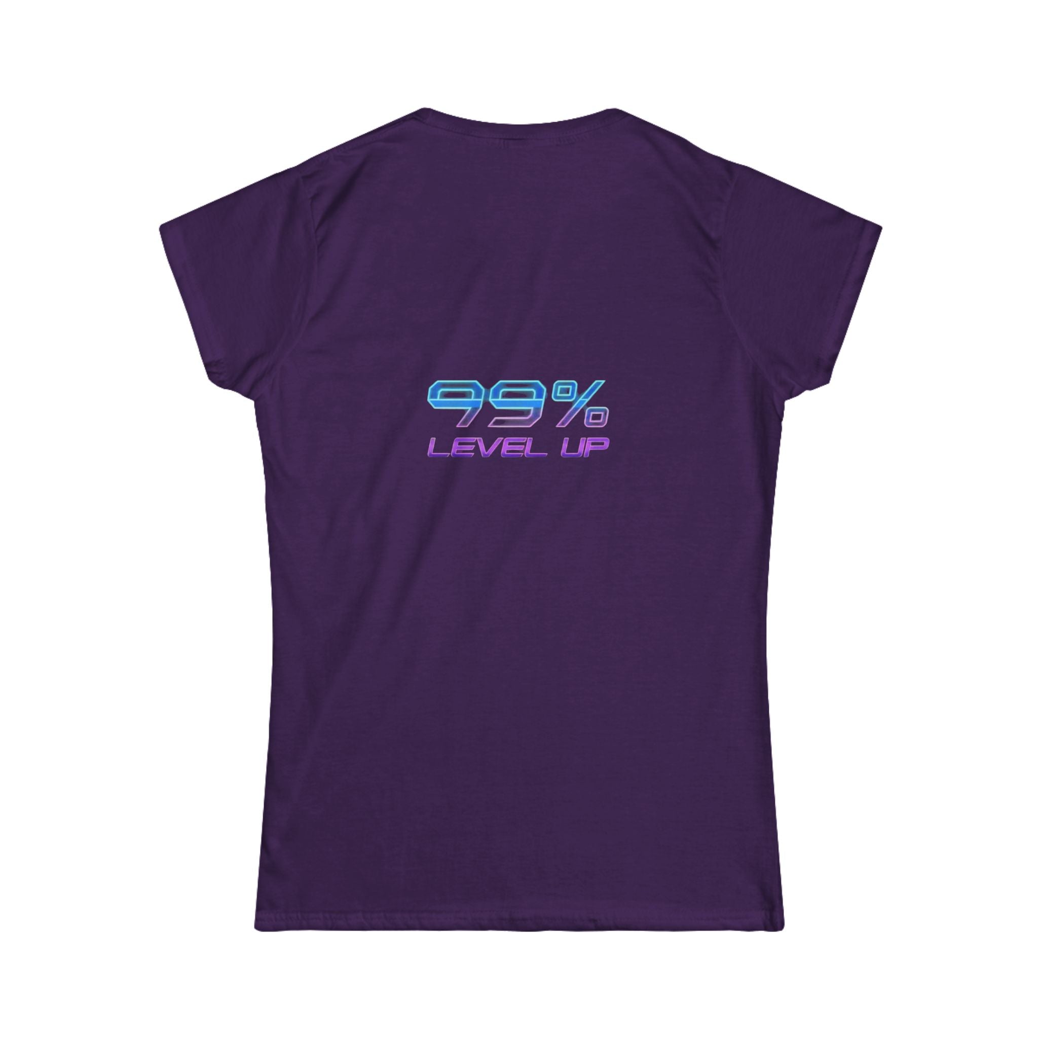 Ski Cat Graphic Tee — 'Level Up' Retro Gaming Skiing Women's T‑Shirt