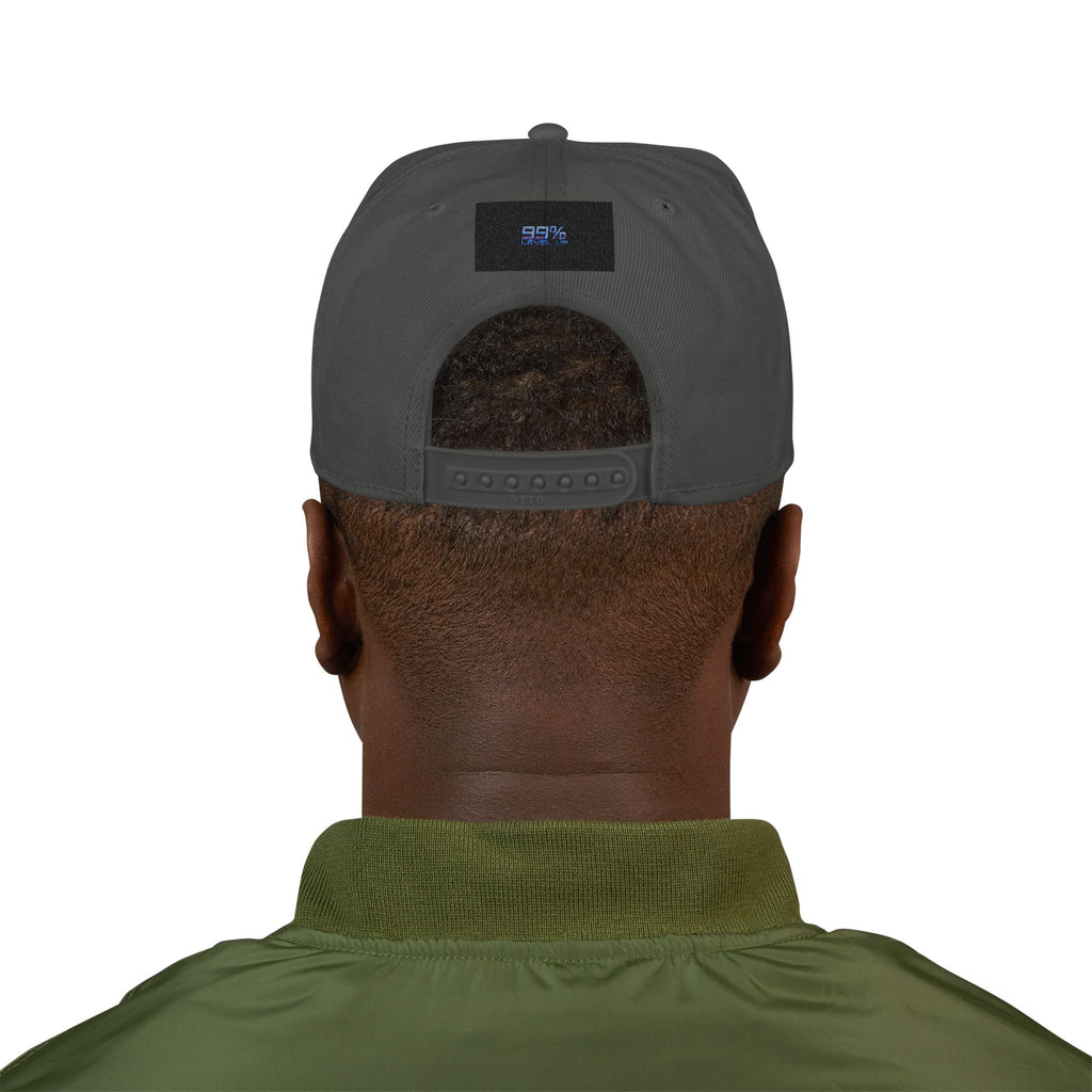 Neon Grid Snapback — Cyberpunk Embroidered Street Cap