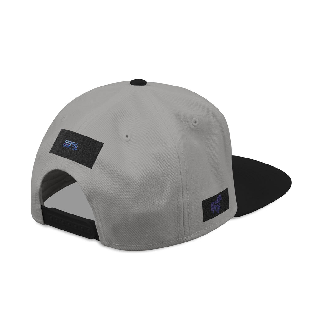 Neon Grid Snapback — Cyberpunk Embroidered Street Cap