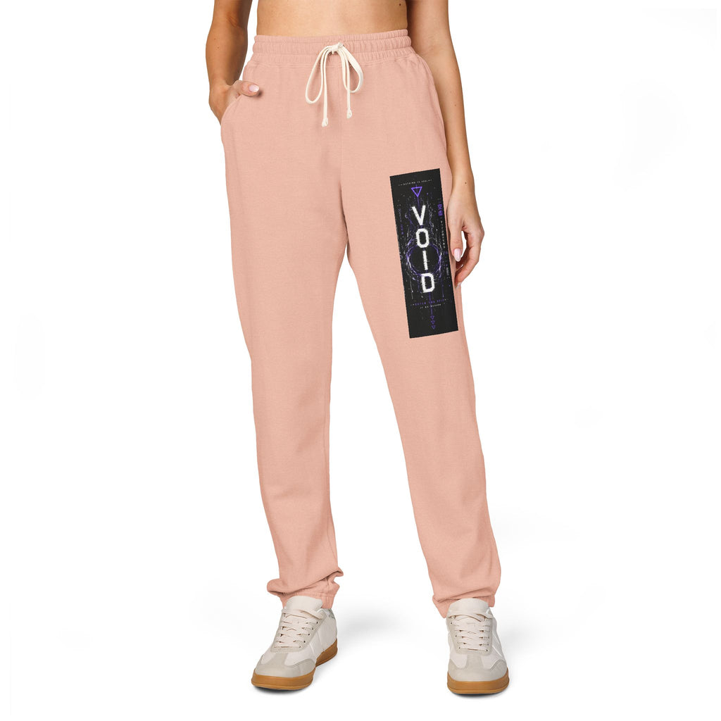 Void Graphic Sweatpants – Relaxed Garment-Dyed Fleece Joggers