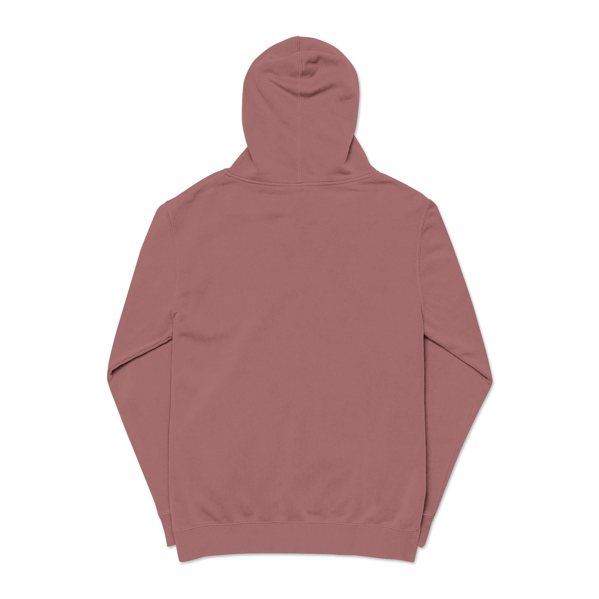 Pigment-Dyed Hoodie — Retro Blue Cassette Neon Cyberpunk Pullover